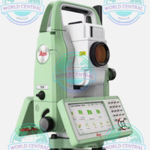 Leica FlexLine TS10 manual total station front view on tripod