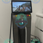 Alma Soprano Titanium laser hair removal system with touchscreen display and advanced cooling technology.