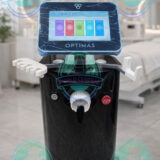2023 InMode Optimas aesthetic treatment system with touchscreen interface and multiple handpieces.