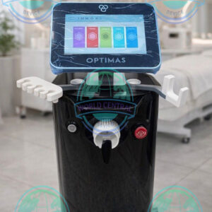 2023 InMode Optimas aesthetic treatment system with touchscreen interface and multiple handpieces.