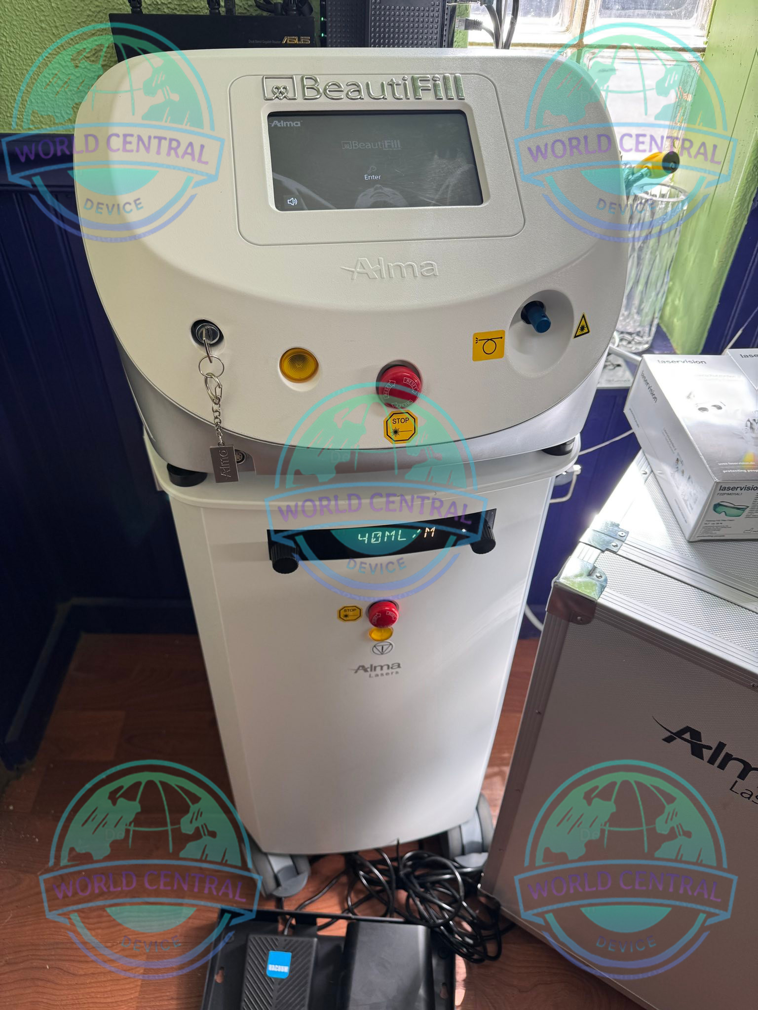 2021 Alma BeautiFILL Laser System 2021 Alma BeautiFILL laser-assisted fat transfer system with touchscreen control interface.