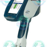 Technician using Bruker S1 TITAN 800 XRF analyzer for mining and ore analysis