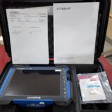 Portable Olympus OmniScan X3 64 phased array UT equipment in industrial environment