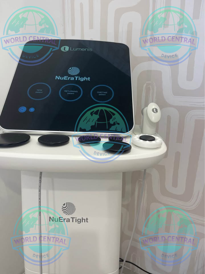NuEra Tight RF Skin Tightening Treatment Lumenis NuEra Tight handpiece performing non-invasive abdominal skin tightening treatment