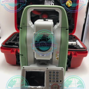 Leica TS07 Plus total station used on construction site for layout and measurement