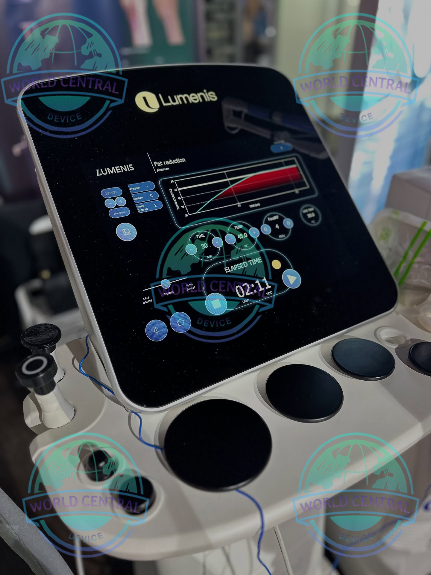 NuEra Tight Multi-Applicator RF Platform Lumenis NuEra Tight body sculpting platform with multiple treatment applicators