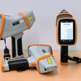 Hitachi Vulcan Smart+ handheld LIBS analyzer used in mining exploration site