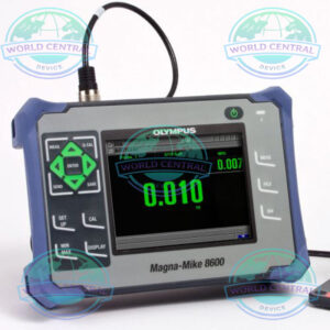 Olympus Magna-Mike 8600 inspecting plastic bottle wall thickness