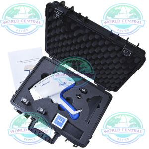 TrueXR handheld analyzer performing PMI inspection on industrial piping