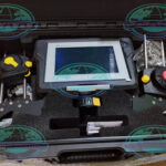 Pruftechnik Optalign Touch laser shaft alignment tool with touchscreen display and sensor system