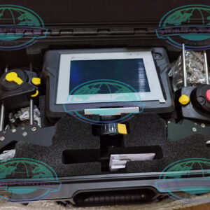Pruftechnik Optalign Touch laser shaft alignment tool with touchscreen display and sensor system