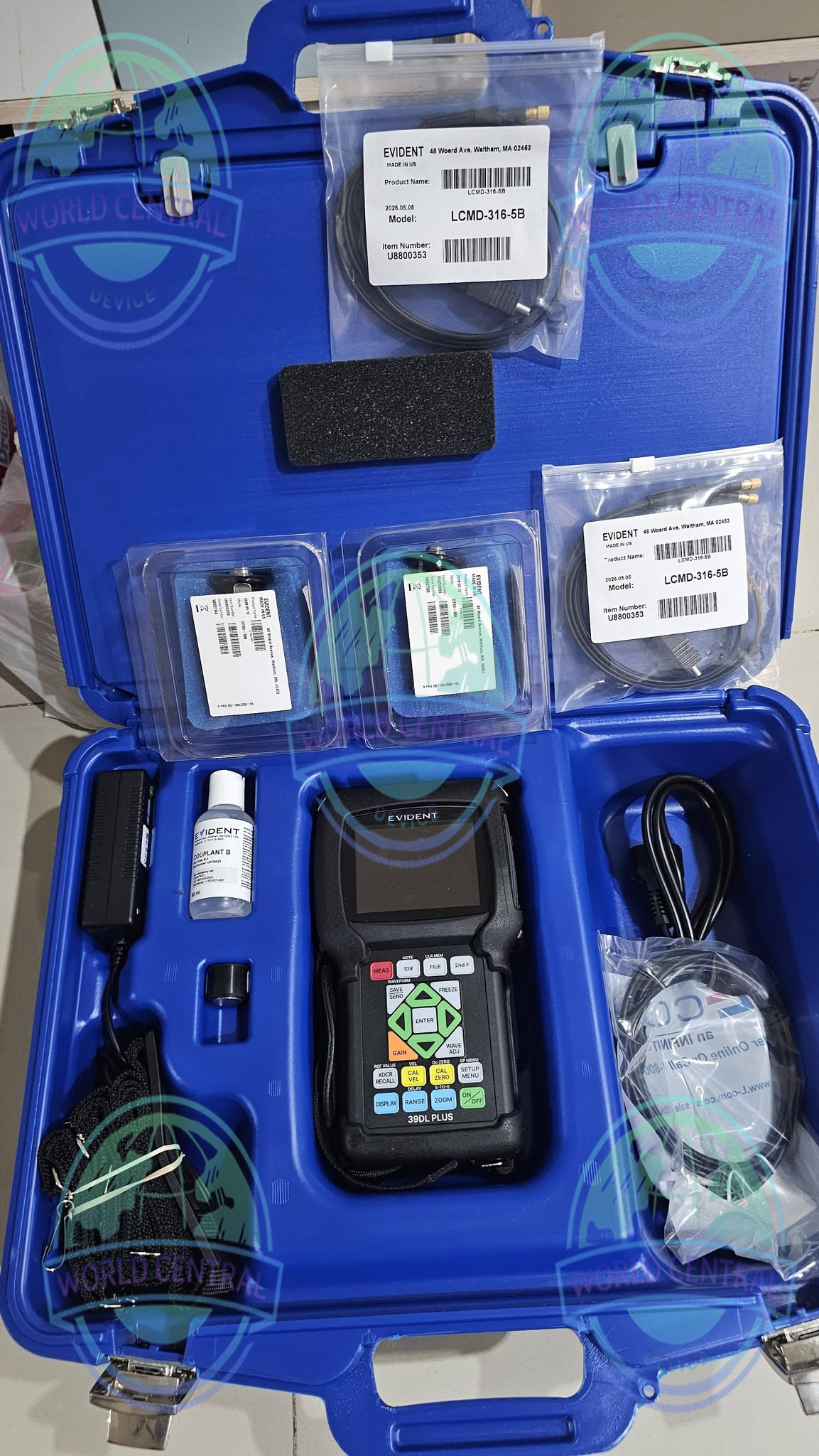 Olympus 39DL PLUS Ultrasonic Thickness Gauge Olympus 39DL PLUS portable ultrasonic thickness gauge for industrial NDT inspection