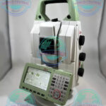 Leica MS60 3D MultiStation robotic surveying instrument on construction site