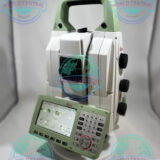 Leica MS60 3D MultiStation robotic surveying instrument on construction site