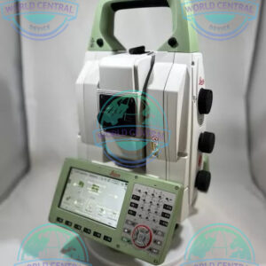 Leica MS60 3D MultiStation robotic surveying instrument on construction site