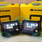 Sonatest WAVE performing phased array weld inspection with S-scan imaging