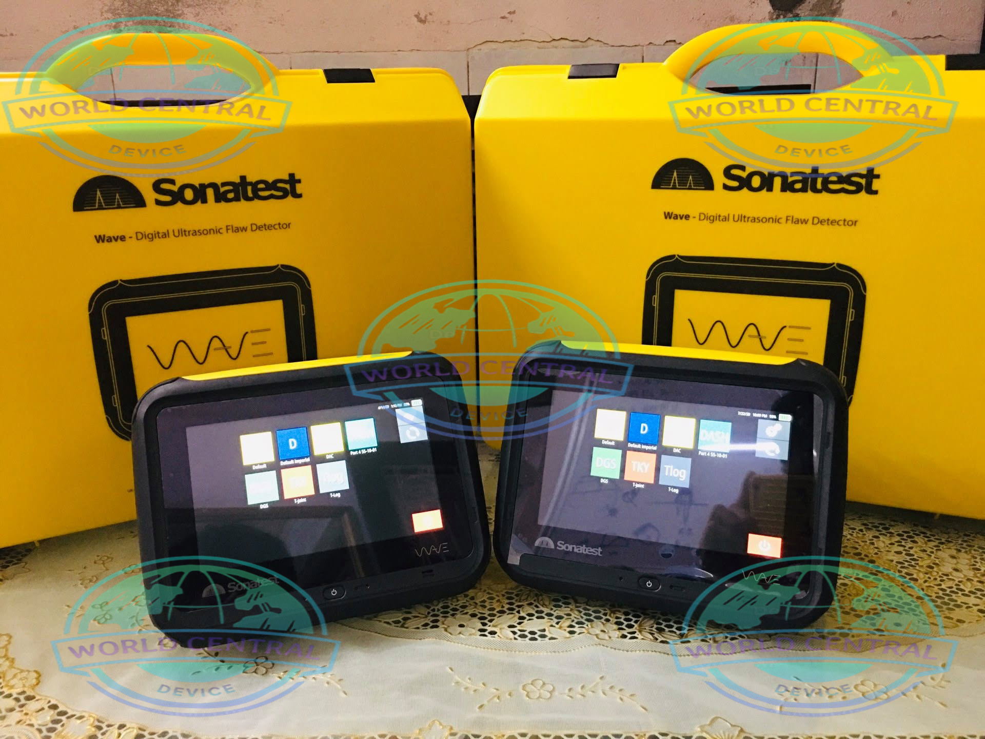 Advanced Weld Inspection with Sonatest WAVE Sonatest WAVE performing phased array weld inspection with S-scan imaging
