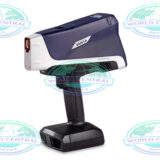Technician using Olympus Vanta Core XRF analyzer for positive material identification