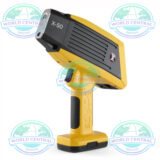 SciAps X-50 handheld XRF analyzer performing PMI inspection on stainless steel piping