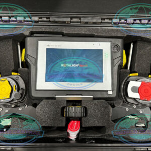 RotAlign Touch aligning industrial motor and pump system