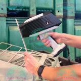 Technician using SciAps Z-70 LIBS analyzer for metal inspection