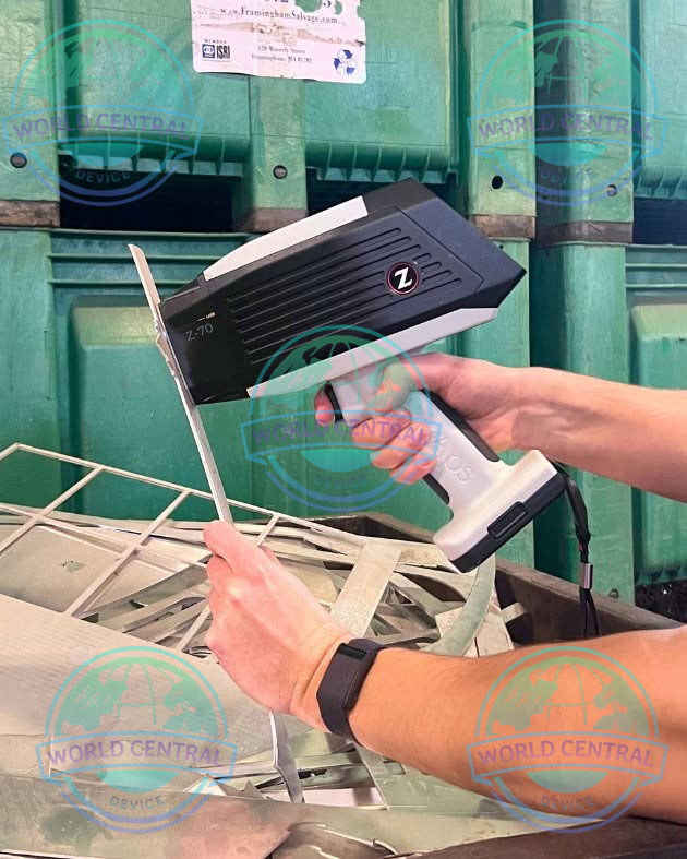 SciAps Z-70 in PMI Inspection Technician using SciAps Z-70 LIBS analyzer for metal inspection