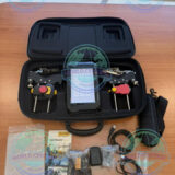 Industrial maintenance technician using Pruftechnik ShaftAlign Touch