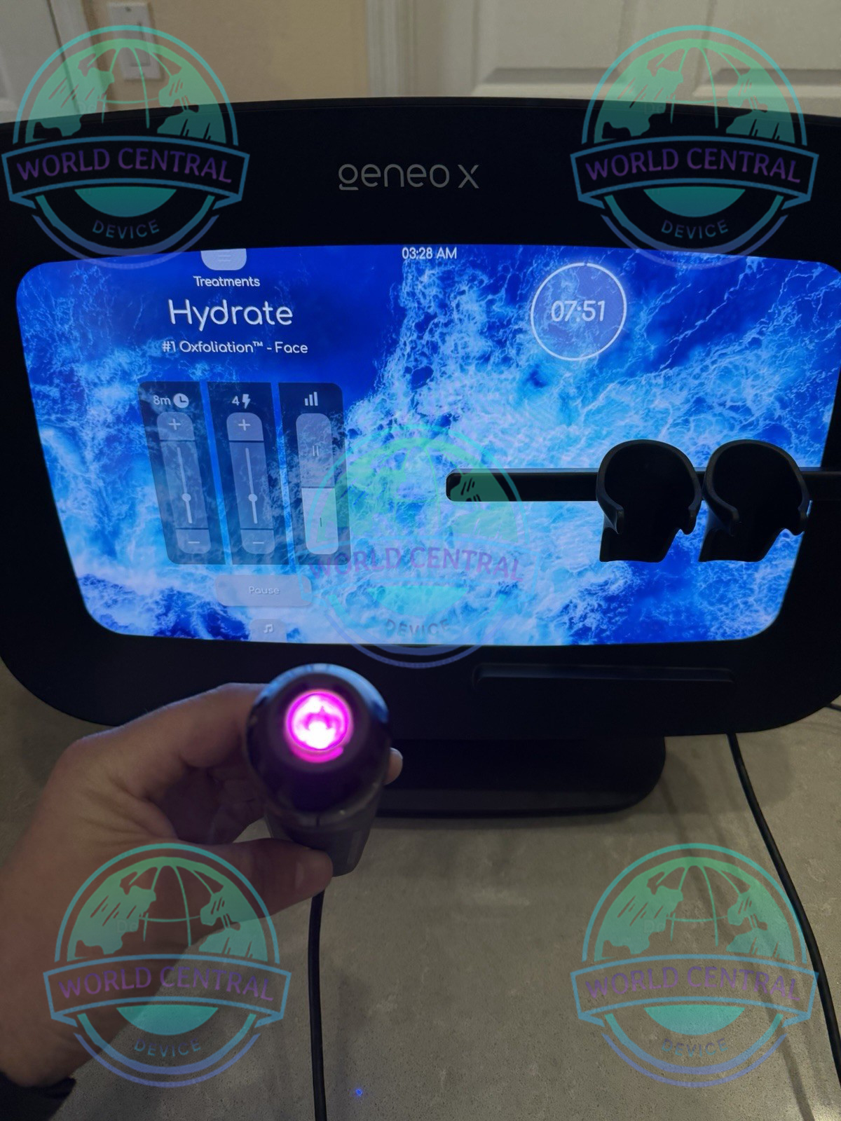 OxyGeneo Technology OxyGeneo facial oxygenation treatment with Geneo X
