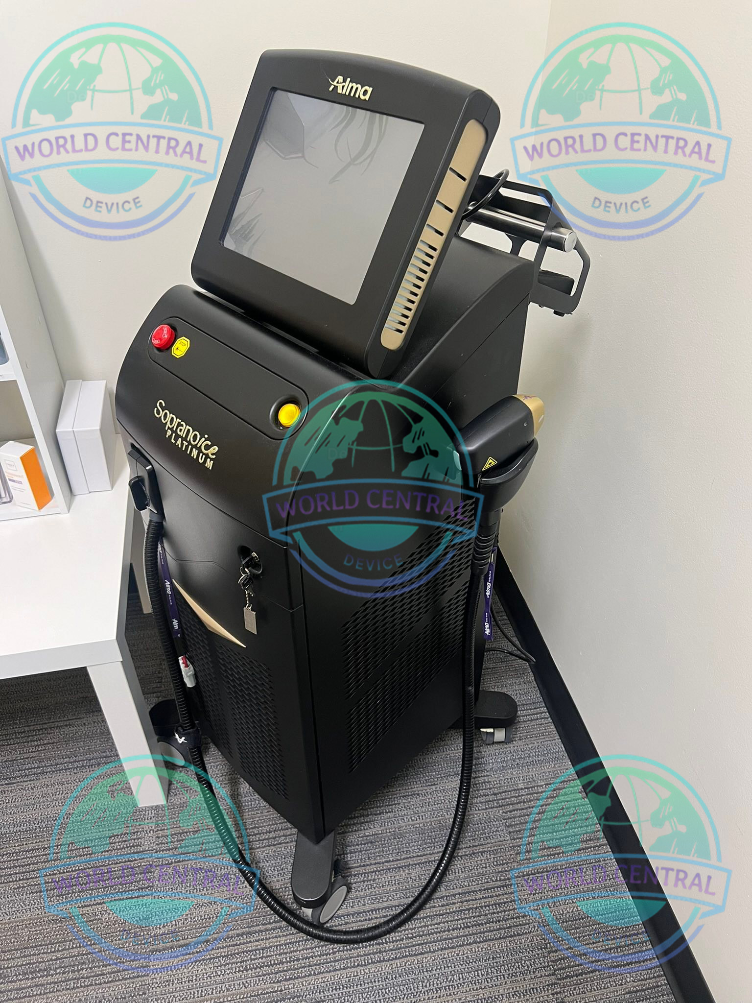 Soprano ICE Platinum Hair Removal Procedure Soprano ICE Platinum laser hair removal treatment on patient