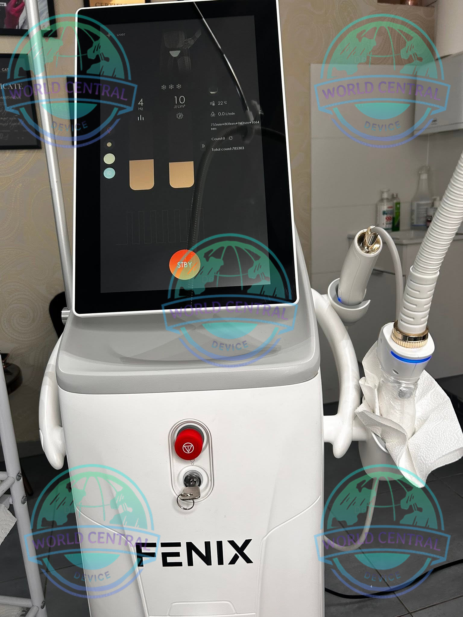 Fenix FireFly 2400W Professional Diode Laser Fenix FireFly 2400W diode laser hair removal system front view