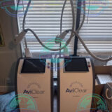Dermatology clinic performing AviClear acne laser procedure