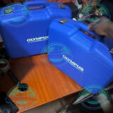 Olympus 39DL PLUS thickness measurement during manufacturing quality control