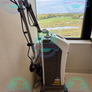DEKA SmartXide DOT fractional CO₂ laser handpiece with advanced scanning technology.