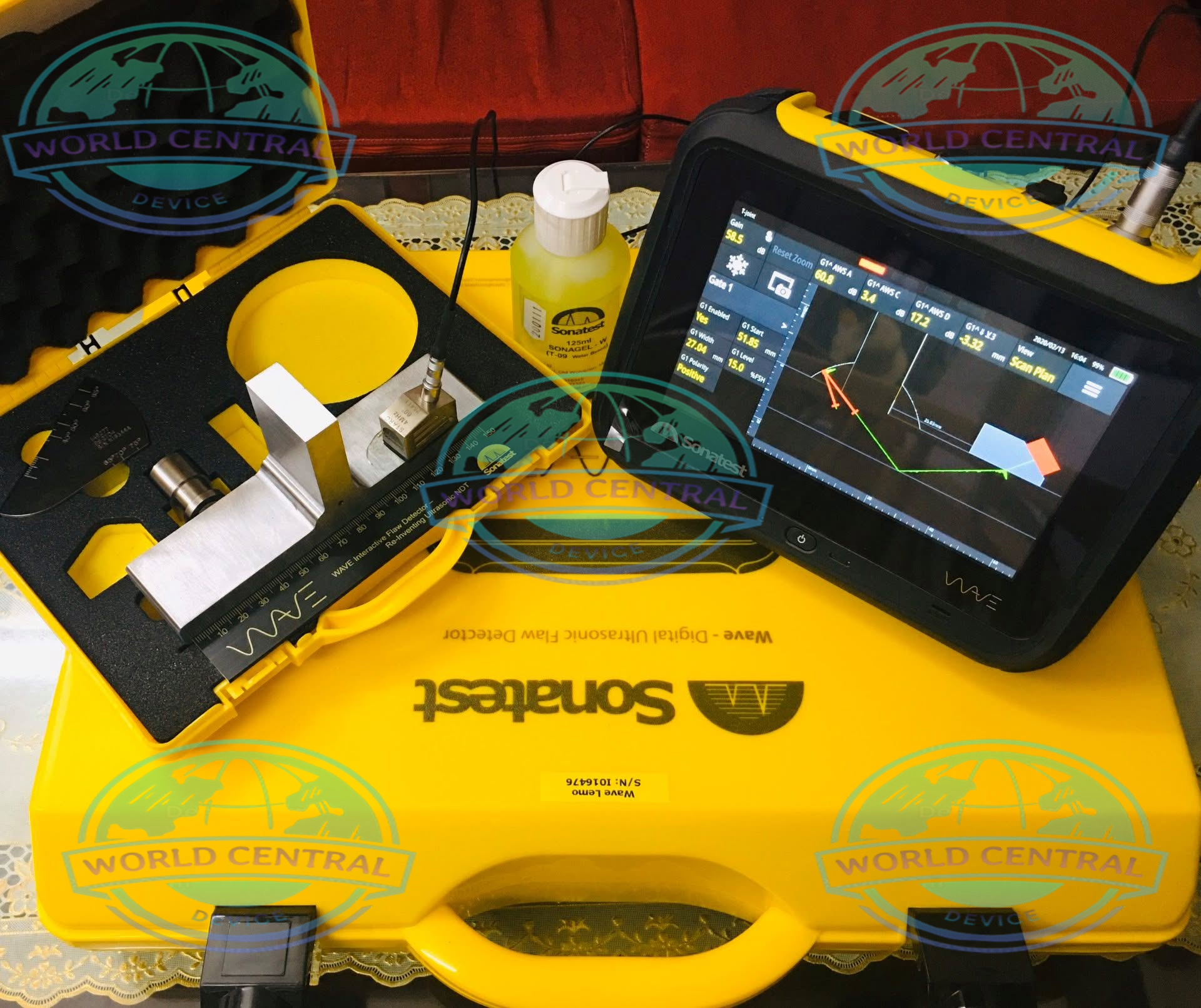 FMC and TFM Inspection Technology Sonatest WAVE PAUT system displaying FMC and TFM ultrasonic imaging