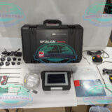 Optalign Touch alignment software displaying live machine correction values