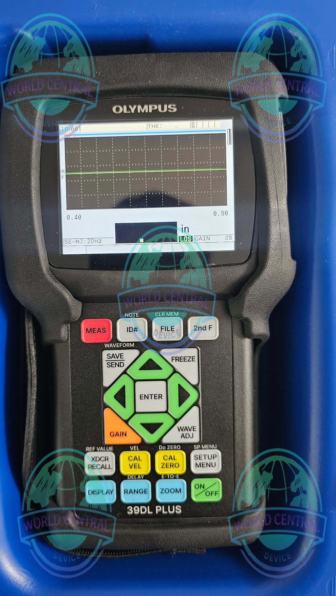 Connected Ultrasonic Thickness Inspection Olympus 39DL PLUS portable NDT gauge with Wi-Fi and Bluetooth connectivity