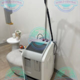 Cutera Excel HR laser handpiece performing hair removal treatment
