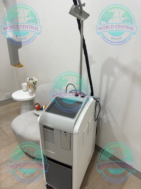 Excel HR Hair Removal Treatment Cutera Excel HR laser handpiece performing hair removal treatment