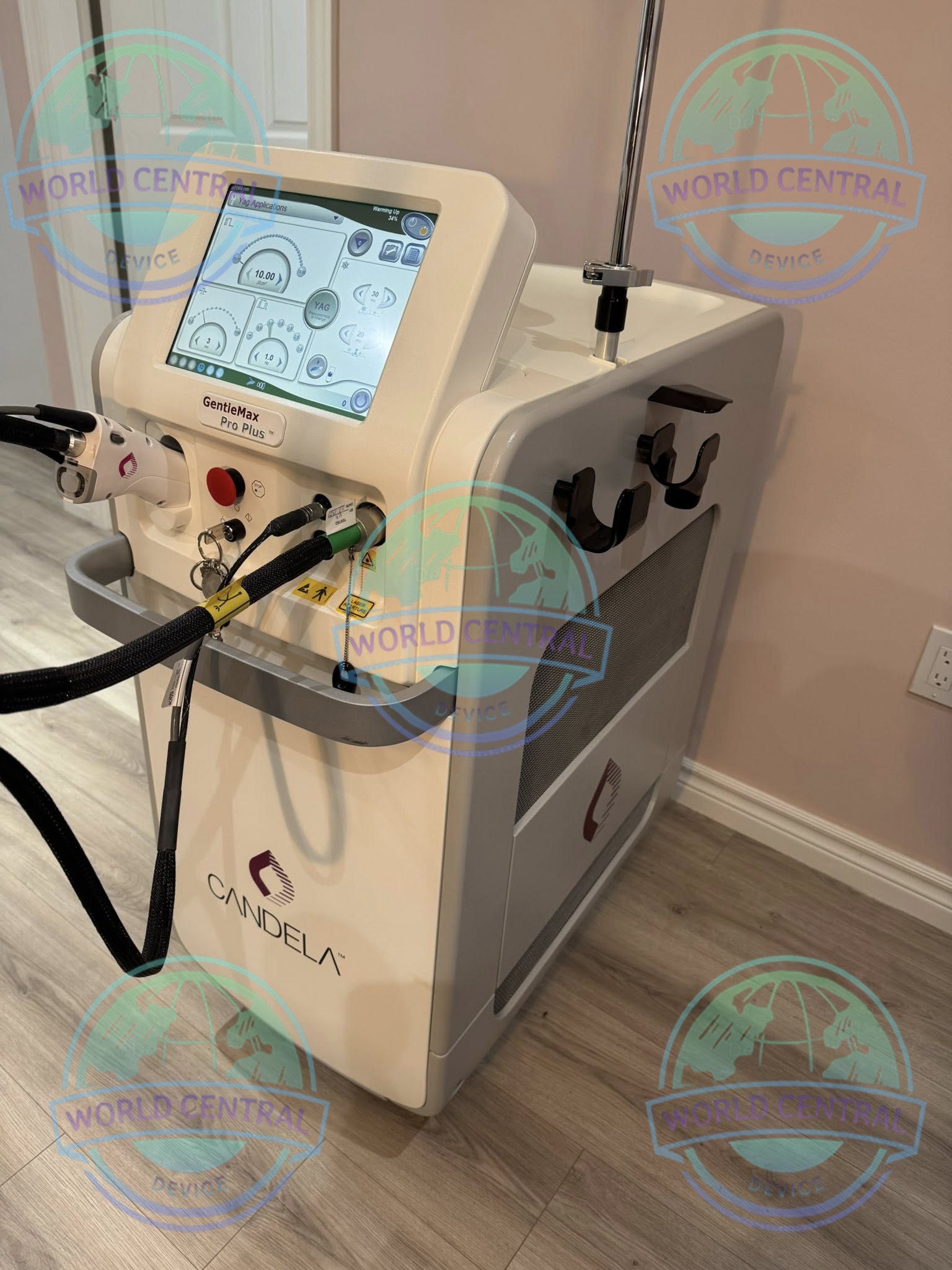 GentleMax Pro Plus Hair Removal System Candela GentleMax Pro Plus laser hair removal treatment device