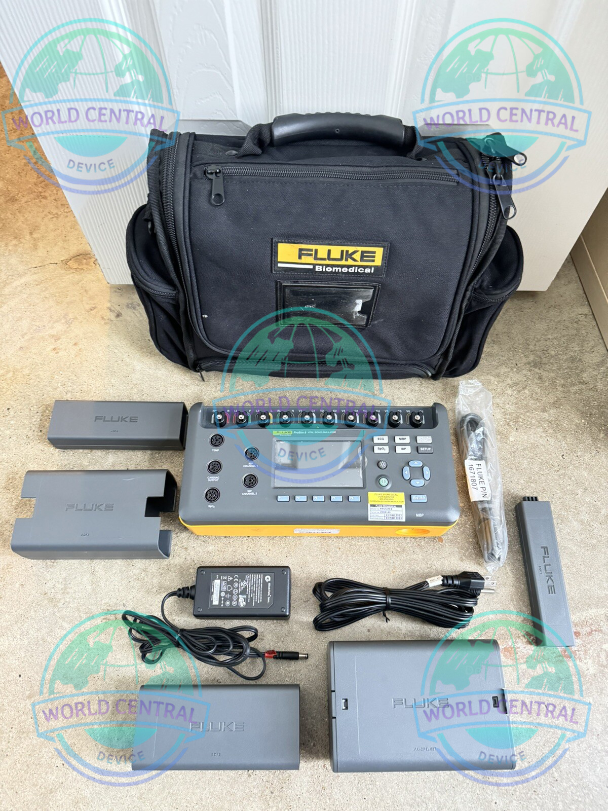Fluke ProSim 8 Multi-Parameter Patient Simulator The Fluke ProSim 8 Patient Simulator with SpO₂ Module is an advanced multi-parameter biomedical testing device designed for preventive maintenance, calibration verification, and functional testing of patient monitors, combining ECG, respiration, blood pressure, temperature, and oxygen saturation simulation in one portable system.