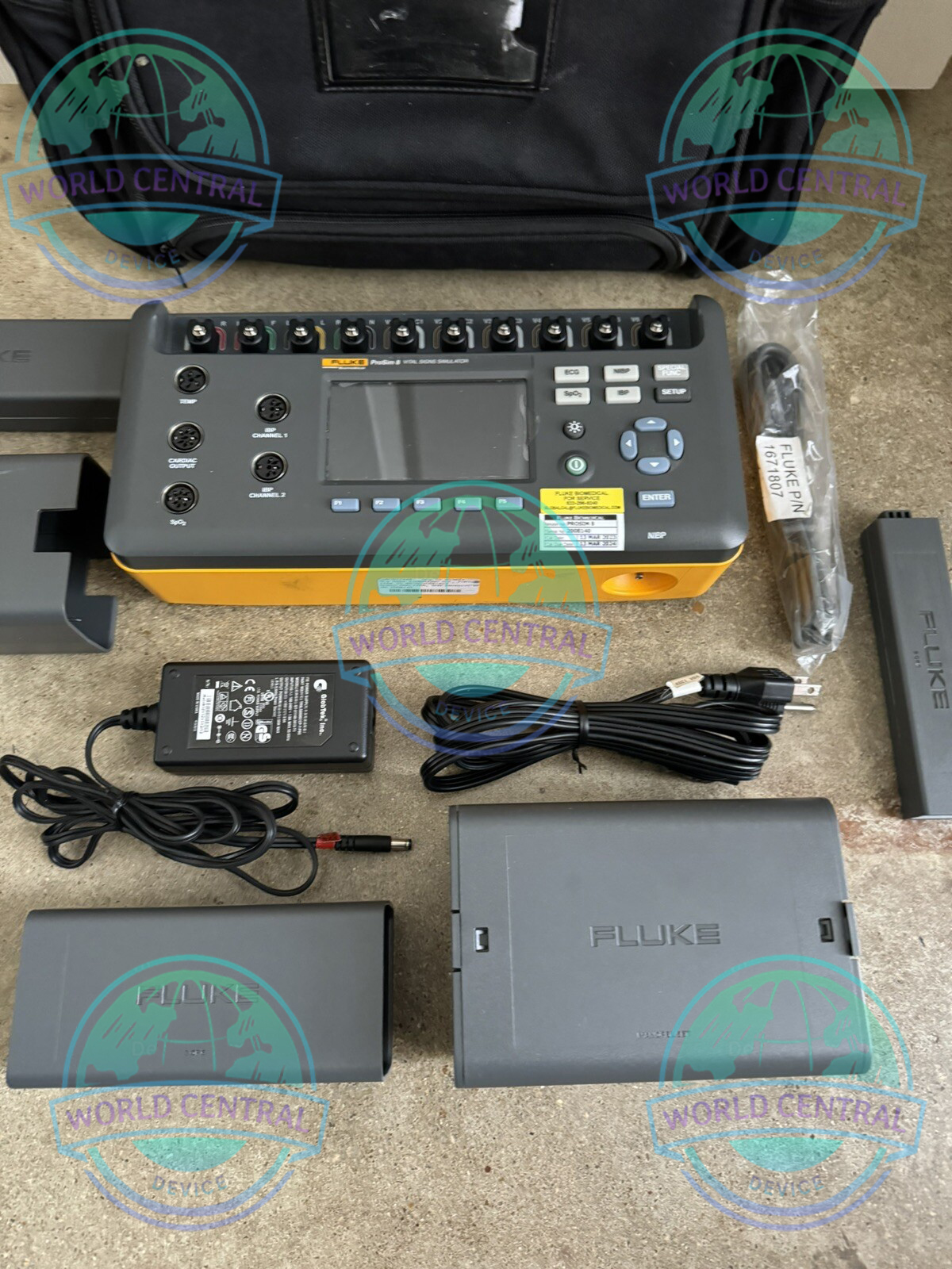 ProSim 8 Touchscreen Display Fluke ProSim 8 touchscreen interface