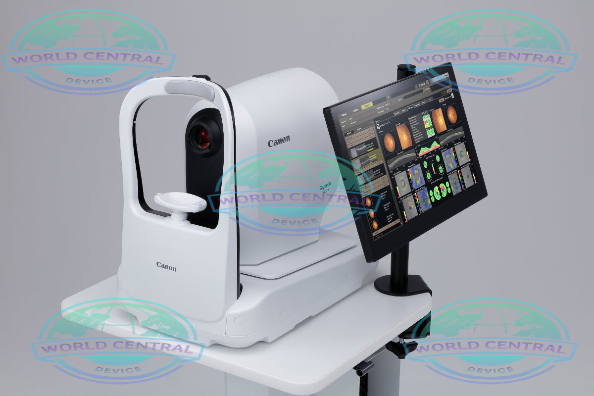 High-Resolution Retinal OCT Imaging High-resolution retinal OCT scan captured by Canon Xephilio OCT-R1