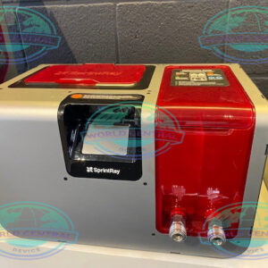 Dentist operating SprintRay Pro 95S dental resin 3D printer