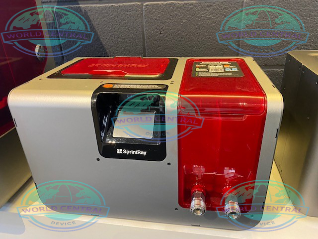 Chairside Digital Dental Manufacturing Dentist operating SprintRay Pro 95S dental resin 3D printer