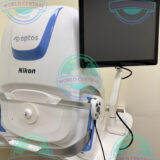 Ophthalmologist using Nikon Optos Monaco retinal imaging system